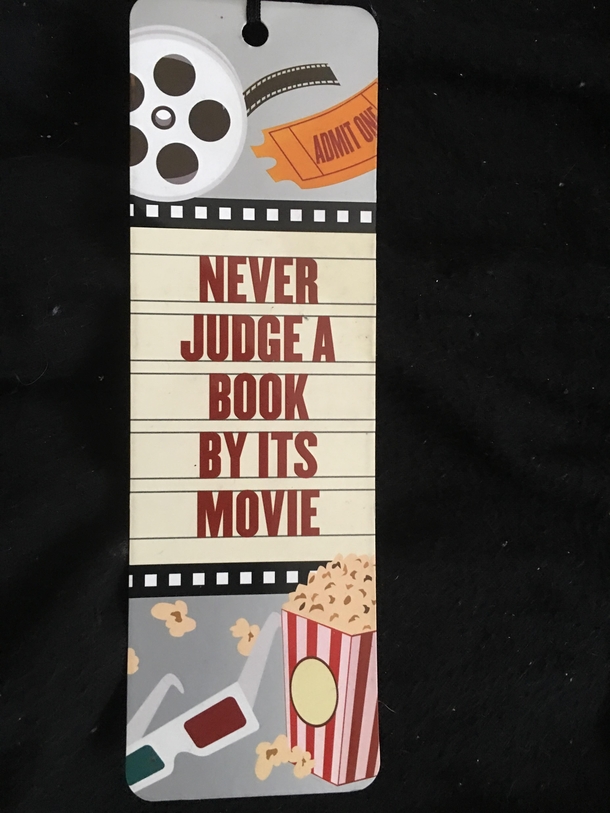My sisters bookmark says it all