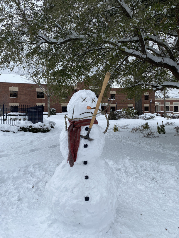 My snowman inspired by Calvin amp Hobbes