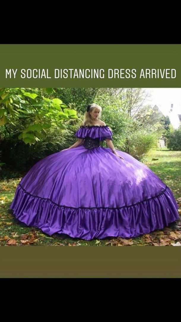 My social distancing dress has arrived