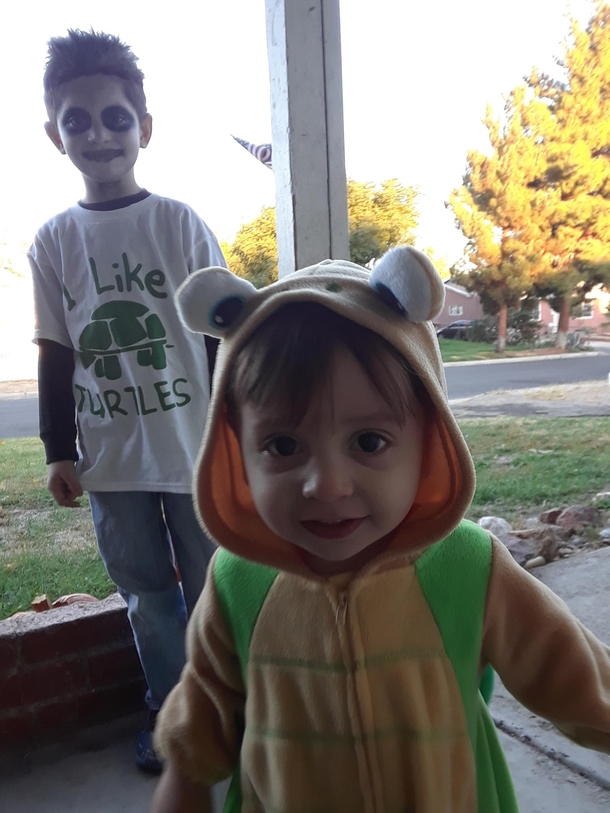 My son got to choose his costume this year