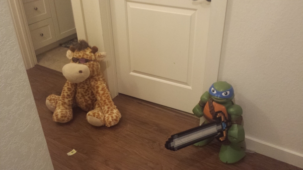 My son has an overactive imagination He refuses to sleep alone unless his sentinels guard his chamber entrance