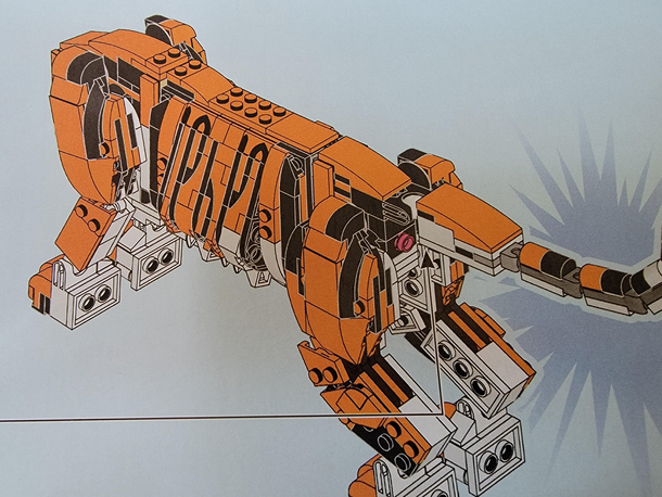 My son just asked me why the tiger had a little flower under its tailthanks for the detail Lego