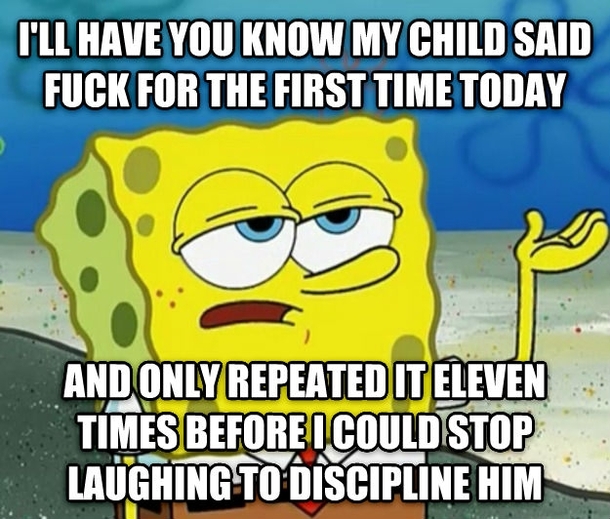 My son learned a new word