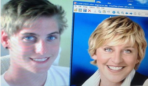 My son looks like Ellen