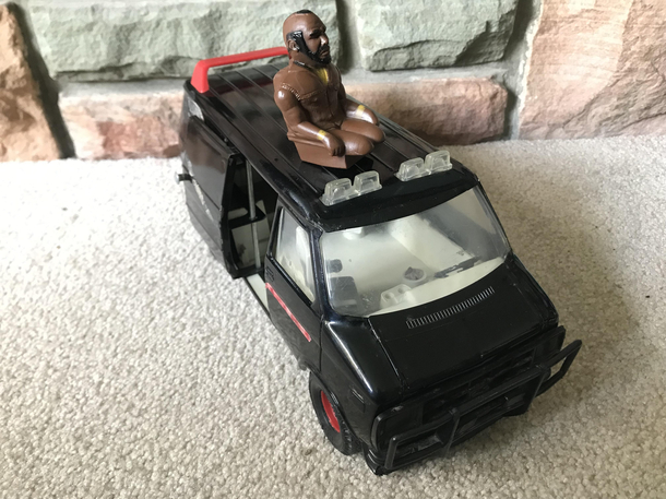 My son ripped MrT out of the A-Team van to reveal hes actually Mr Ampu-T