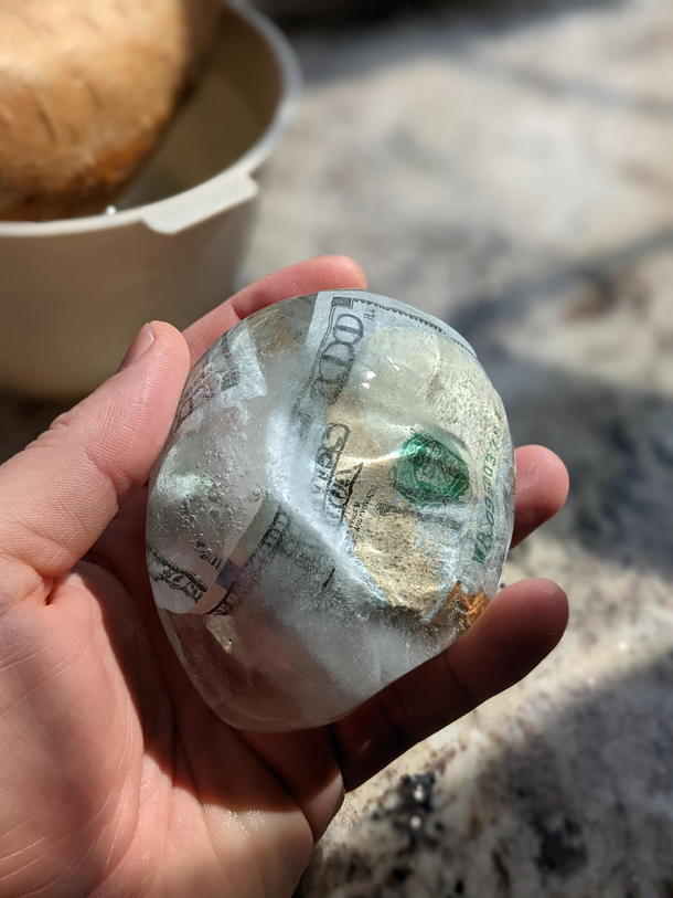 My son said he just wanted some cold hard cash for his birthday