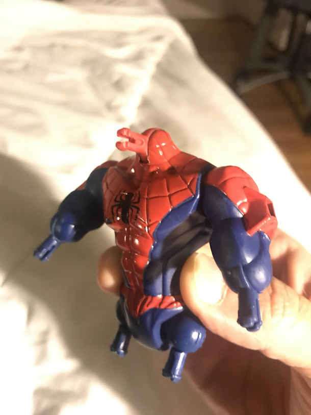 My son turned Spider-man into Spider-bird