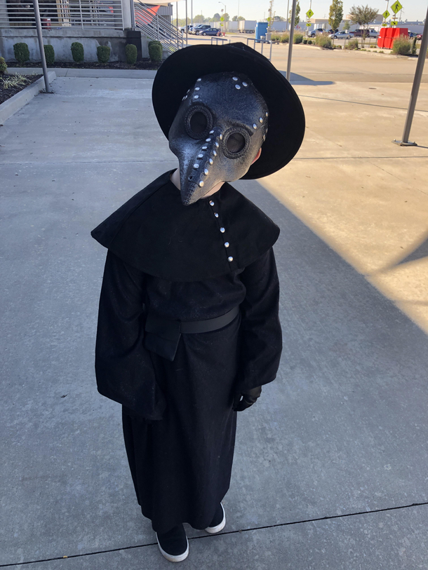 My son went in a very appropriate costume this year