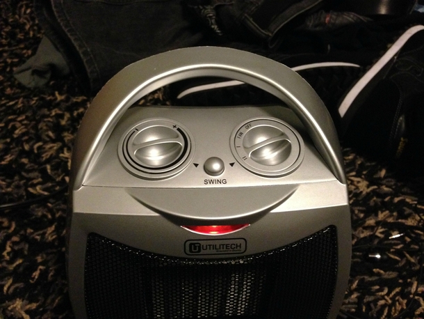 My space heater is so happy