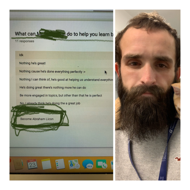 My students were doing midterm teaching evaluations and one of them gave some great advice