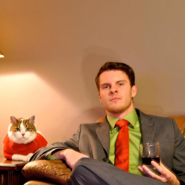 My sympathies to those having trouble with their cats and Christmas sweaters Guess I got lucky with mine