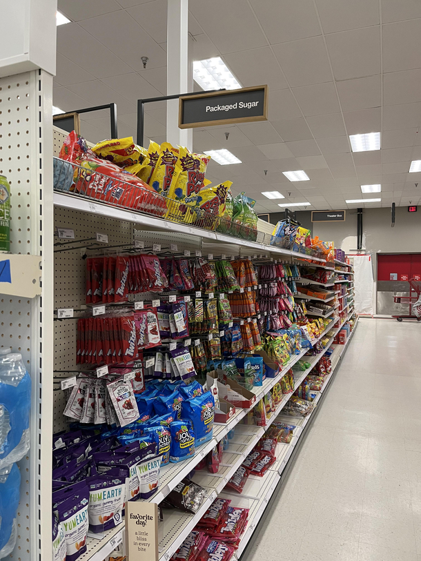 My Target is having an identity crisis being all judgy like its a Whole Foods or something