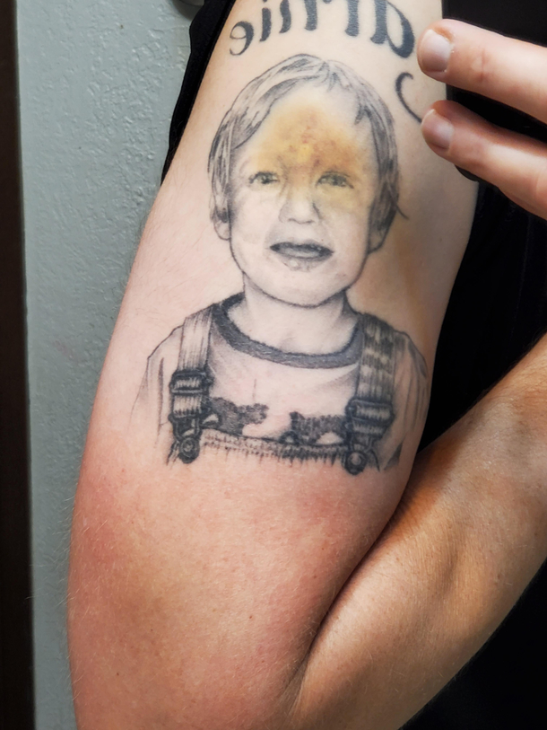 My tattoo after getting a flu shot