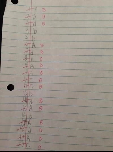 My teacher did this to us