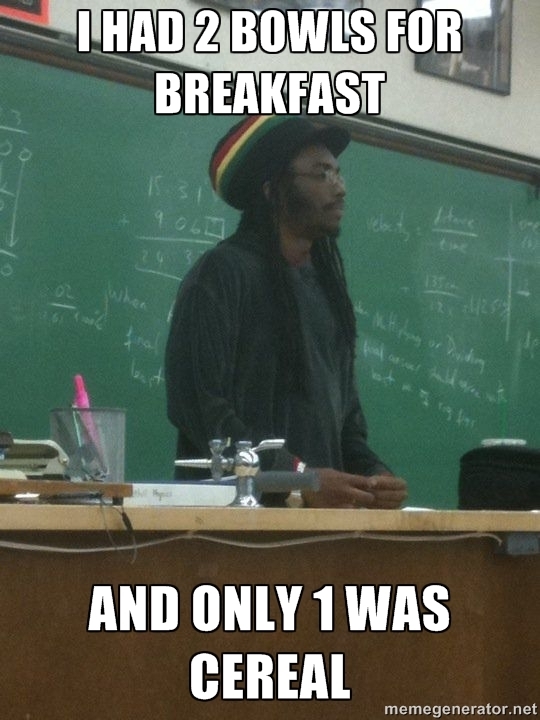 My teacher walked into am class and this was the first thing he said