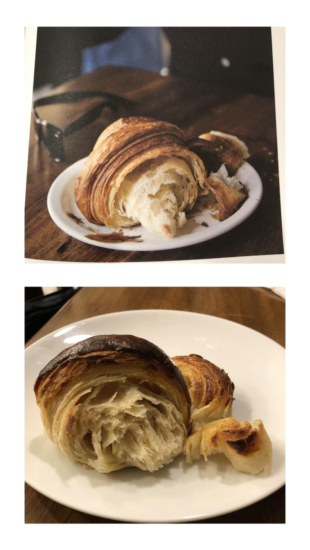 My teenage son tried his hand at making Tartine Bakerys croissants