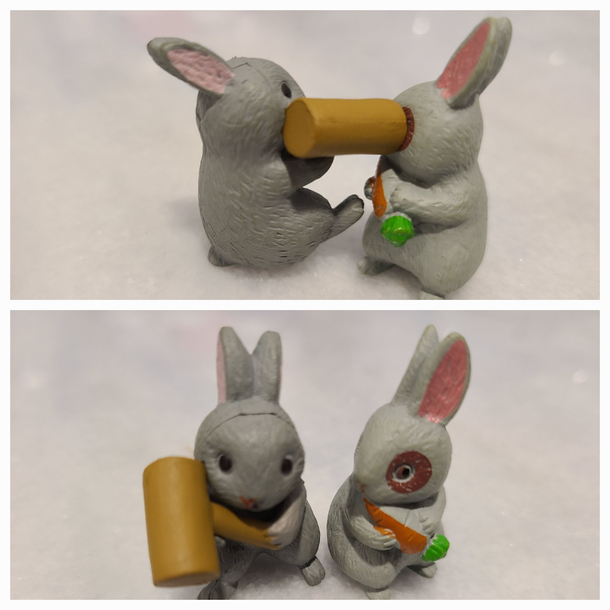 my toddler got these random tiny violent bunnies in his Easter egg