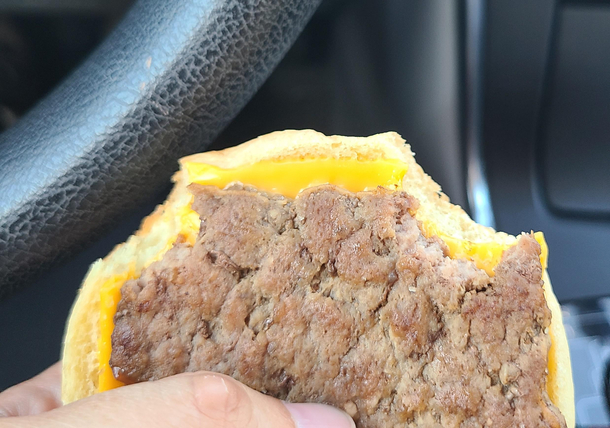 My toddler said he wanted a bite of my cheeseburger I handed it to him and he proceeded to take the top bun off then eat all  corners with the highest cheese amp beef to bread ratio before handing it back to me