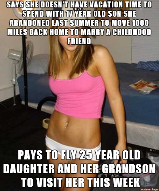My total scumbag Ex-wife Our son is awesome and deserves so much better