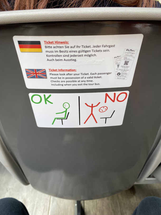My tour bus threatened me