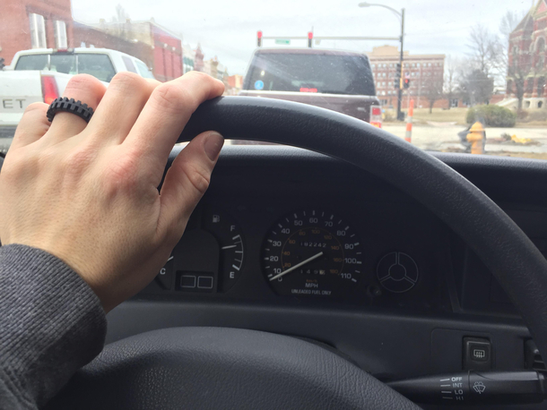 My trendy fitness ring is actually a lego tire