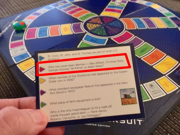 My Trivial Pursuit question is outdated