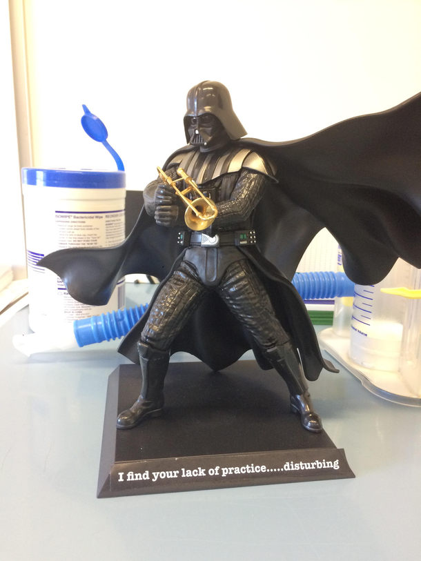 My trombone teacher had this in his office