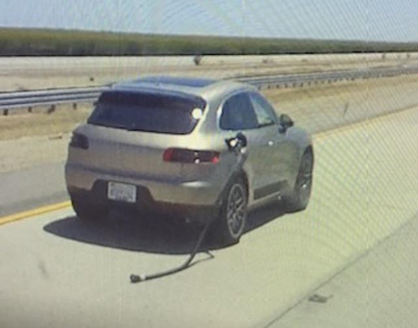 My uncle caught this on his dash cam today