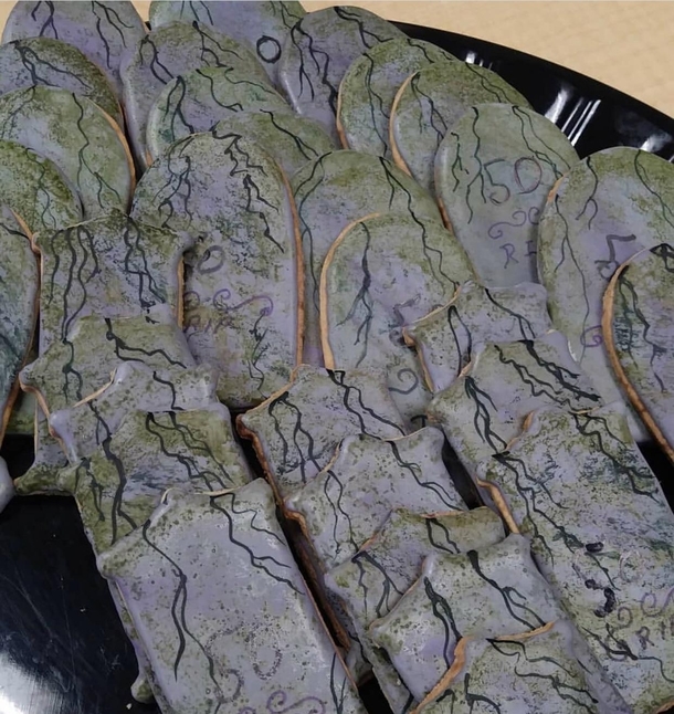 My uncle turned  and his co-worker made him these cookies
