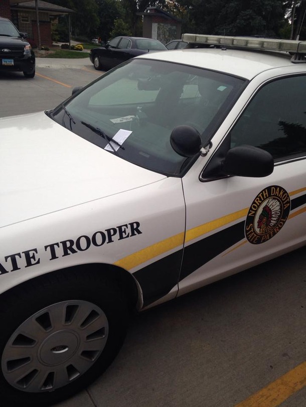 My University gave a State Trooper a parking ticket