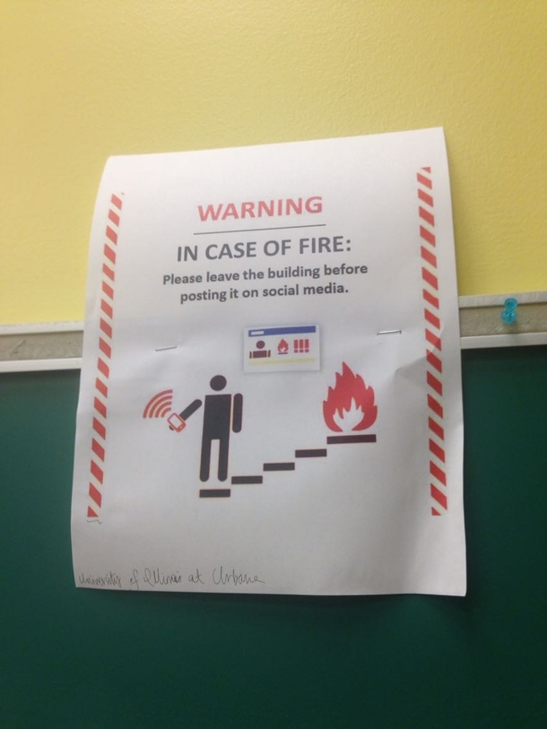 My university has started displaying these notices