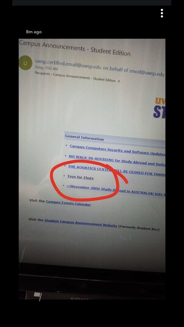 My university is doing a different kind of charity this holiday season