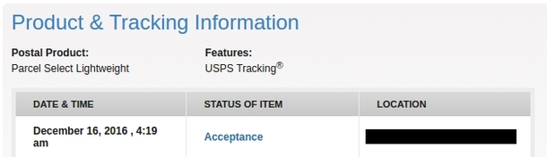 My USPS package has reached the final stage of grief