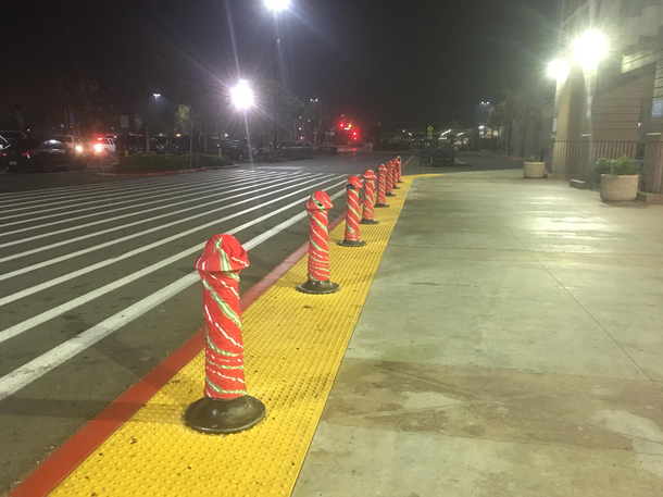 My Walmart has Candy Cane penises protecting the entrance