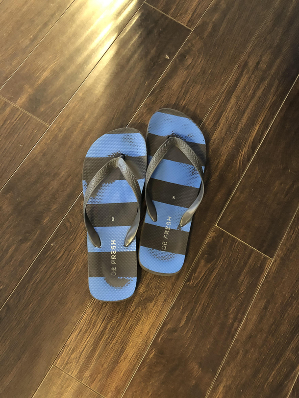 My white and gold sandals