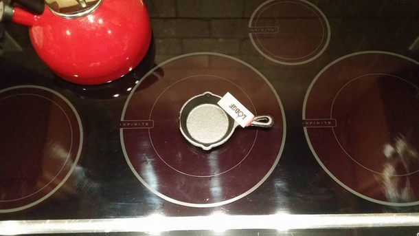My wife bought a cast iron skillet from Amazon