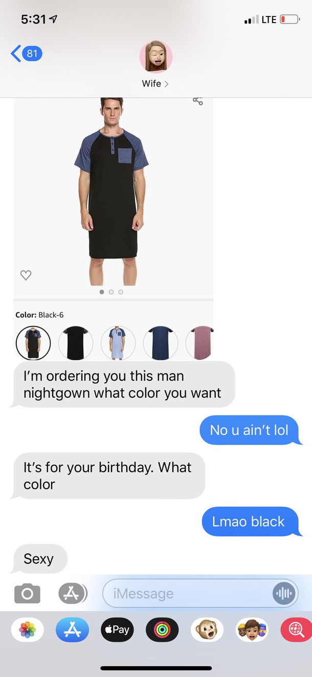 My wife finds the dumbest shit