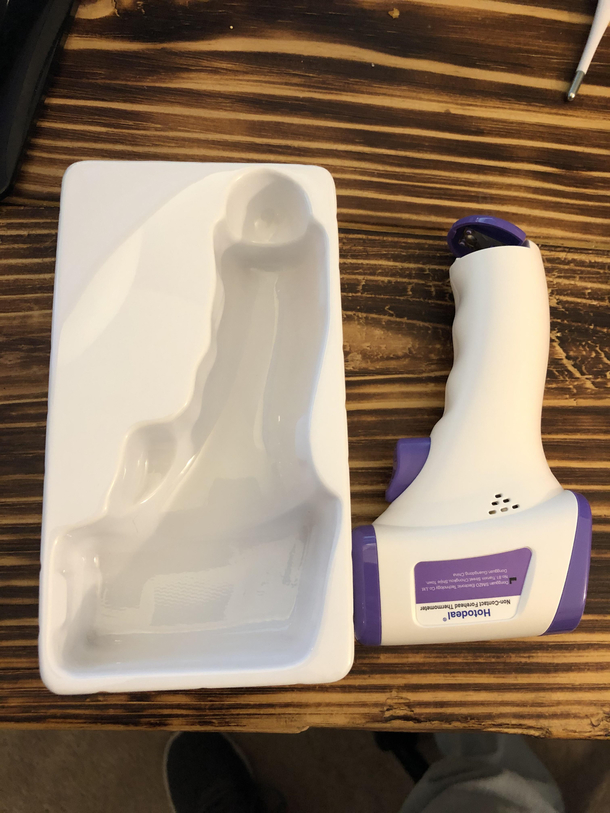 My wife found the empty package without knowing what I bought