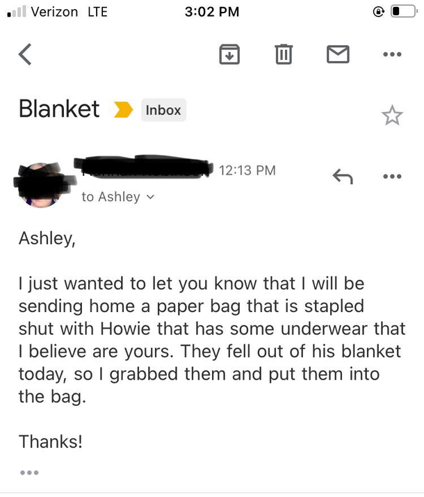 My wife got an email from the school today