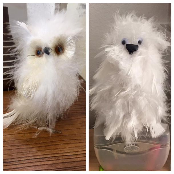 My wife is a talented artist so she wanted to make the white owl instead of buying it pre-made