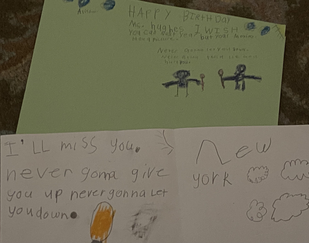 My wife just got Rickrolled by her rd graders