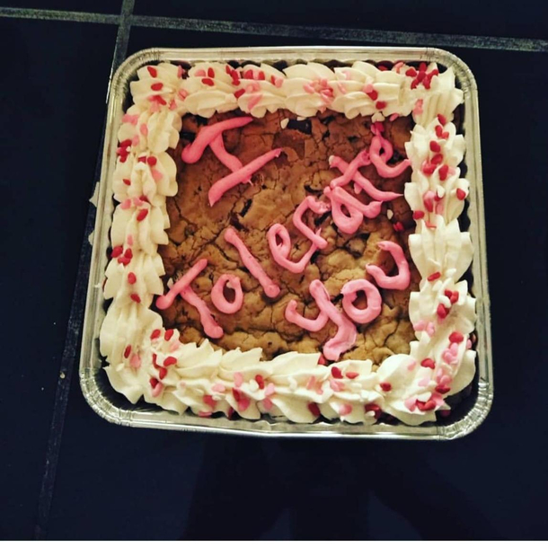 My wife made me a cake for Valentines Day