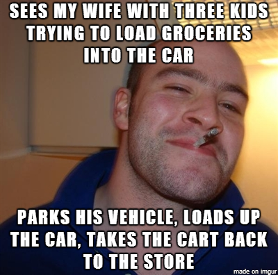 My wife met a Navy officer at the grocery