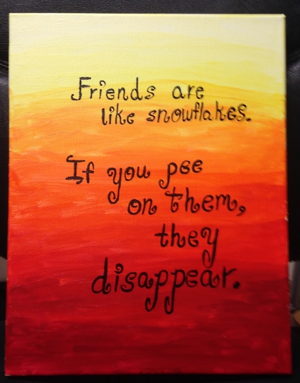 My wife painted something inspirational