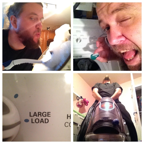 My wife really likes it when I do house work so I sent her these pictures while she was at work hoping it would turn her on