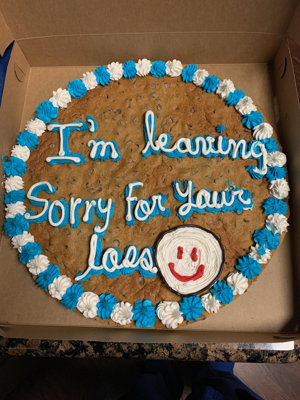 My wife starts a new job in a week Tomorrow is her last day at her current job