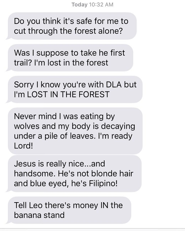 My wife trying to text me while Im in a meeting