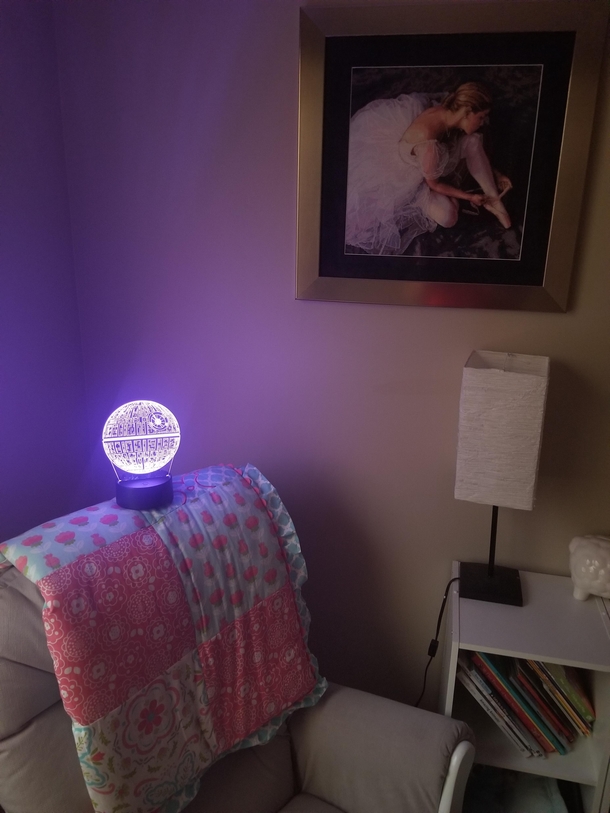 My wife wanted me to get a new lamp that was Disney related to match the majority of our  month old daughters room