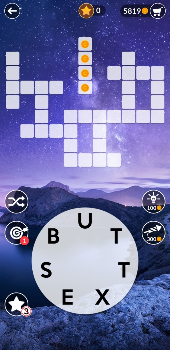 My wife was playing a word game and got this combination of letters