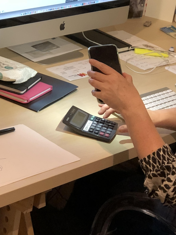 My wifes calculator wasnt working due to lack of light I told her to use her phone This was not what I was expecting